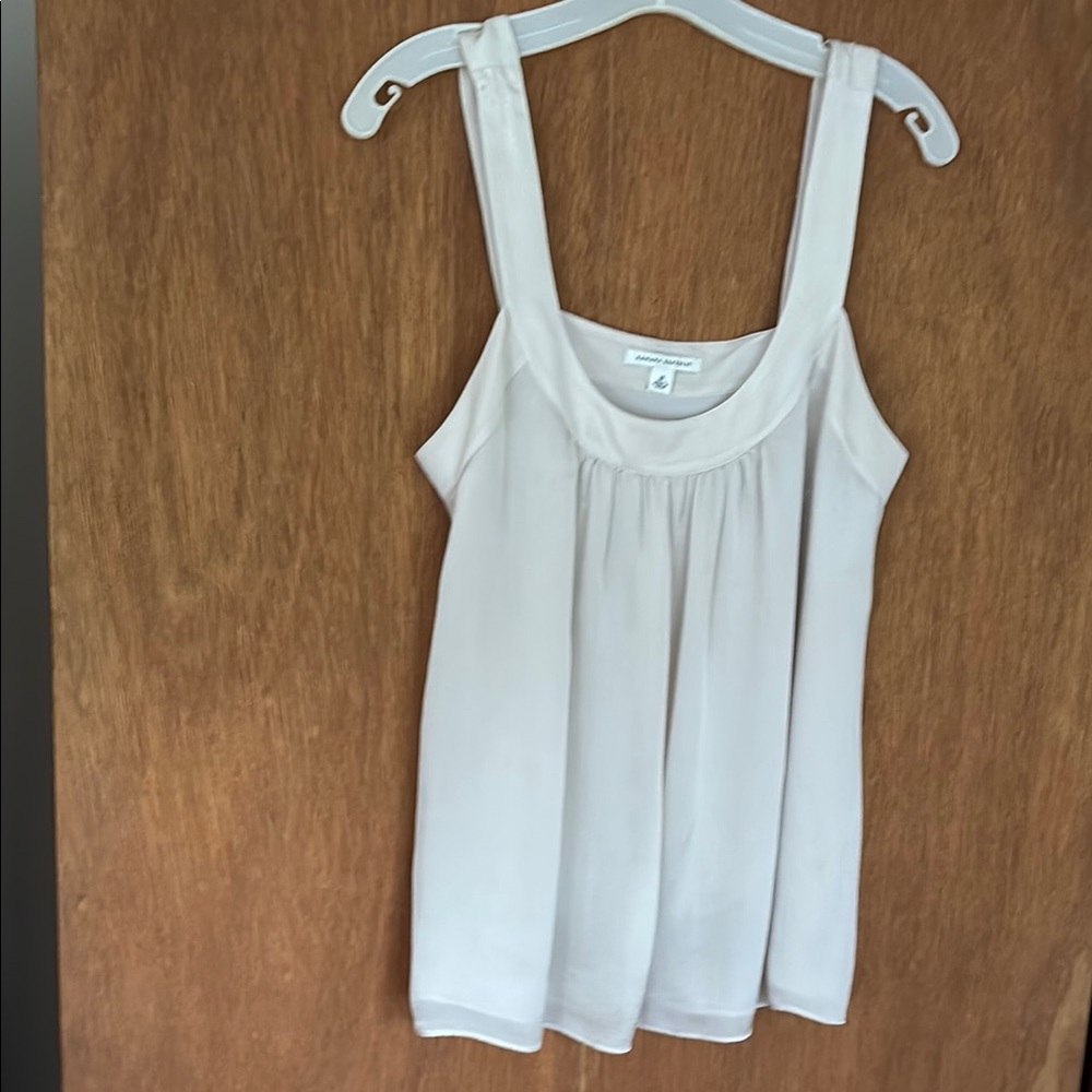 Banana Republic Cream Smocked Tank Top